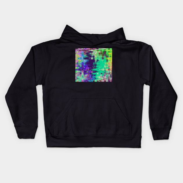 Abstract digital artwork Kids Hoodie by rolffimages